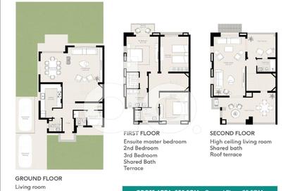 Townhouse - 3 Bedrooms - 4 Bathrooms for sale in District 5 - 5th Settlement Compounds - The 5th Settlement - New Cairo City - Cairo