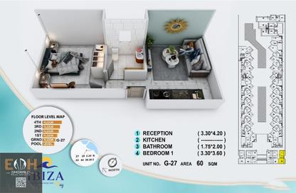 Apartment - 1 Bedroom - 1 Bathroom for sale in Al Ahyaa District - Hurghada - Red Sea