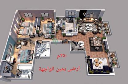 Apartment - 3 Bedrooms - 3 Bathrooms for sale in El Narges Buildings - Al Narges - New Cairo City - Cairo