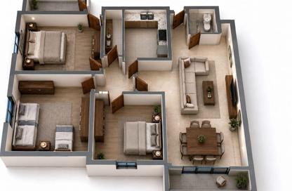 Apartment - 3 Bedrooms - 3 Bathrooms for sale in Al Ansar St. - Dokki - Giza