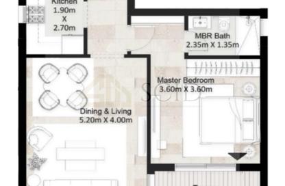 Apartment - 1 Bedroom - 1 Bathroom for sale in Hyde Park Business District Mall - South Teseen St. - The 5th Settlement - New Cairo City - Cairo