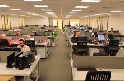 Office Space - 5 Bedrooms - 2 Bathrooms for rent in Bank Center Street - South Teseen St. - The 5th Settlement - New Cairo City - Cairo