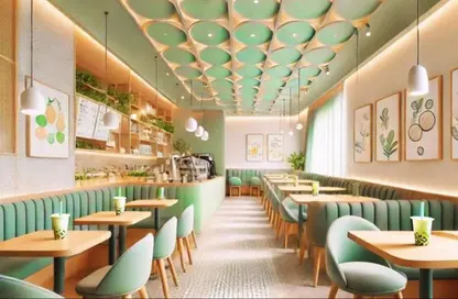 Cafeteria - Studio - 2 Bathrooms for rent in Mohamed Naguib Axis - North Investors Area - New Cairo City - Cairo