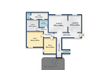 مساحات مكتبية - 4 غرف نوم - 3 حمامات للايجار في شارع أسطنبول-صلاح مصطفى - السلطان حسين - محطة الرمل - حي وسط - الاسكندرية