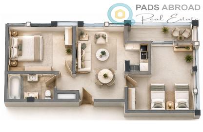 Apartment - 2 - 1 for sale in Port Ghalib - Safaga - Hurghada - Red Sea