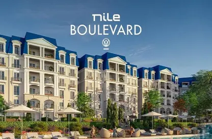 Apartment - 2 Bedrooms - 2 Bathrooms for sale in Nile Boulevard - New Cairo City - Cairo