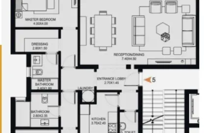 Apartment - 2 Bedrooms - 3 Bathrooms for sale in O West - 6 October Compounds - 6 October City - Giza
