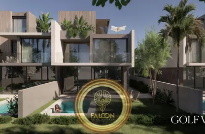 تاون هاوس - 5 غرف نوم - 5 حمامات للبيع في مدن جولف تاون - التجمع السادس - مدينة القاهرة الجديدة - القاهرة