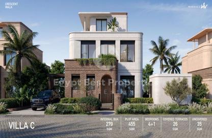 Villa - 5 - 6 for sale in Crescent Walk - 5th Settlement Compounds - The 5th Settlement - New Cairo City - Cairo
