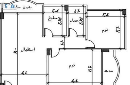 شقة - 2 - 1 للبيع في شارع البستان - الحي التاسع - مدينة العبور - القليوبية