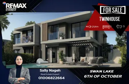 Twin House - 3 Bedrooms - 4 Bathrooms for sale in Palm Hills October - Cairo Alexandria Desert Road - 6 October City - Giza
