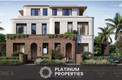 Apartment - 2 Bedrooms - 2 Bathrooms for sale in Crescent Walk - 5th Settlement Compounds - The 5th Settlement - New Cairo City - Cairo