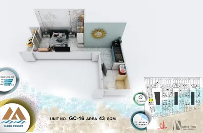 Apartment - Studio - 1 Bathroom for sale in El Kawther District - Hurghada - Red Sea