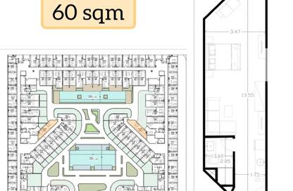 Apartment - Studio - 1 Bathroom for sale in La Gouna Resort - Hurghada Resorts - Hurghada - Red Sea