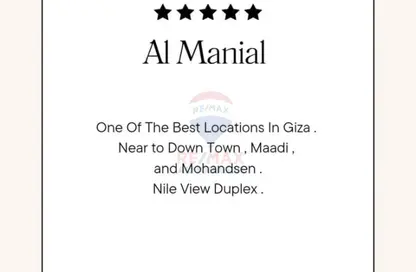 دوبلكس - 4 غرف نوم - 2 حمامات للايجار في شارع الجزايرلي - الروضة - حي المنيل - القاهرة