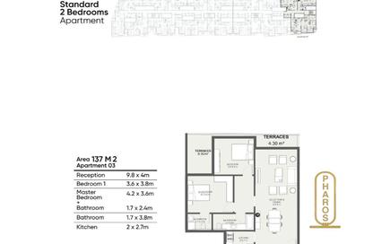Apartment - 2 Bedrooms - 2 Bathrooms for sale in The One - Smouha - Hay Sharq - Alexandria