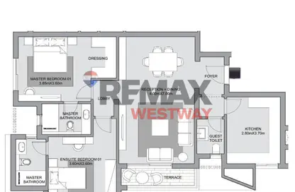 شقة - 2 غرف نوم - 2 حمامات للبيع في ذا استيتس - كمبوندات الشيخ زايد - الشيخ زايد - الجيزة