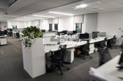 Office Space - Studio - 2 Bathrooms for rent in Bank Center Street - South Teseen St. - The 5th Settlement - New Cairo City - Cairo