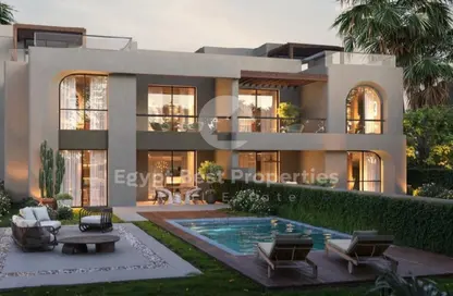 Twin House - 5 Bedrooms - 5 Bathrooms for sale in Palm Hills New Cairo - 5th Settlement Compounds - The 5th Settlement - New Cairo City - Cairo