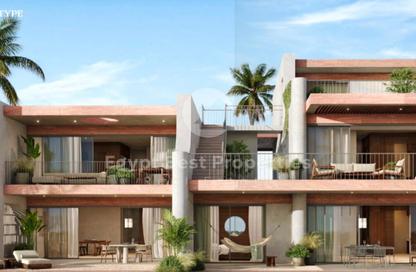 Chalet - 2 Bedrooms - 2 Bathrooms for sale in Ramla Lakeside - Qesm Ad Dabaah - North Coast