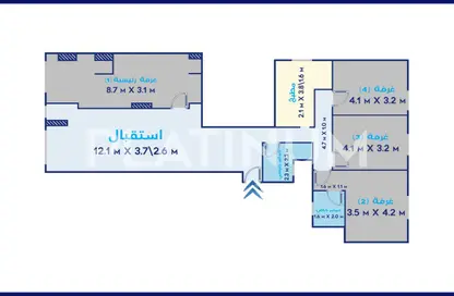 شقة - 4 غرف نوم - 2 حمامات للبيع في شارع الدكتور حلمي بهجت بدوي - سبورتنج - حي شرق - الاسكندرية