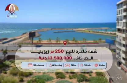 شقة - 3 غرف نوم - 3 حمامات للبيع في زيزينيا - حي شرق - الاسكندرية