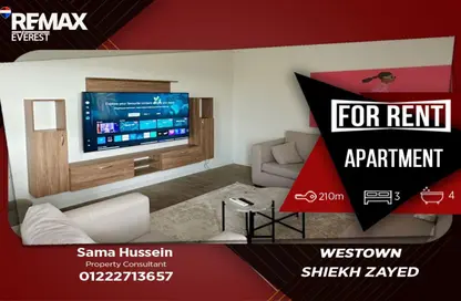 Apartment - 3 Bedrooms - 3 Bathrooms for rent in Beverly Hills - Sheikh Zayed Compounds - Sheikh Zayed City - Giza