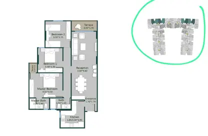 Apartment - 3 Bedrooms - 3 Bathrooms for sale in Muruj - Smouha - Hay Sharq - Alexandria Apartment - 3 Bedrooms - 3 Bathrooms for sale in Muruj - Smouha - Hay Sharq - Alexandria
