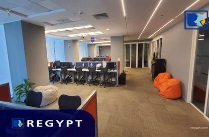 Office Space - Studio - 5 Bathrooms for rent in V90 - North Teseen St. - The 5th Settlement - New Cairo City - Cairo