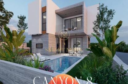 Townhouse - 3 Bedrooms - 6 Bathrooms for sale in Canyon 8 - R8 - New Capital City - Cairo Townhouse - 3 Bedrooms - 6 Bathrooms for sale in Canyon 8 - R8 - New Capital City - Cairo