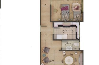 شقة - 3 غرف نوم - 2 حمامات للبيع في عمارات الاندلس - حى الاندلس - مدينة القاهرة الجديدة - القاهرة