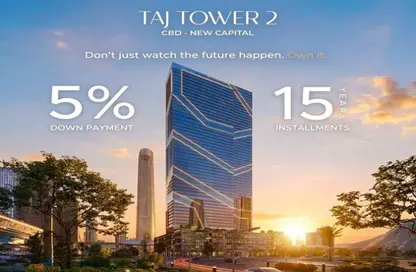 Clinic - 1 Bedroom - 1 Bathroom for sale in Taj Tower - Central Business District - New Capital City - Cairo