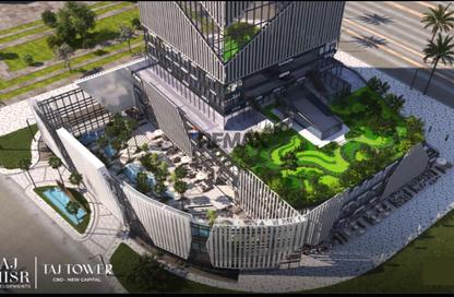 Office Space - 1 Bedroom - 1 Bathroom for sale in Taj Tower - Central Business District - New Capital City - Cairo