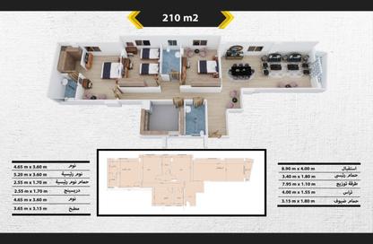 Apartment - 3 Bedrooms - 3 Bathrooms for sale in Bait Alwatan - The 5th Settlement - New Cairo City - Cairo
