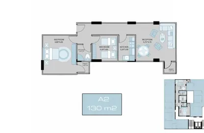 Apartment - 2 Bedrooms - 1 Bathroom for sale in Al Mokattam El Katameya Road - Al Hadaba Al Wosta - Mokattam - Cairo