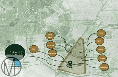 Apartment - 3 Bedrooms - 2 Bathrooms for sale in Grand Lane - The 6th Settlement - New Cairo City - Cairo