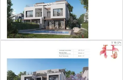 Twin House - 4 Bedrooms - 4 Bathrooms for sale in Palm Hills New Cairo - 5th Settlement Compounds - The 5th Settlement - New Cairo City - Cairo
