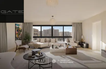 Apartment - 1 Bedroom - 2 Bathrooms for sale in O West - 6 October Compounds - 6 October City - Giza