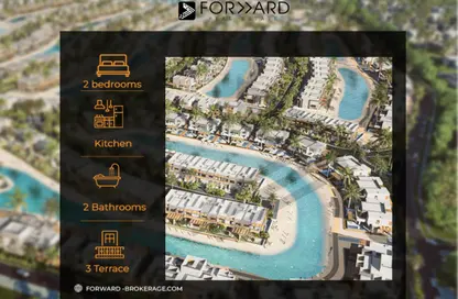 Chalet - 2 Bedrooms - 2 Bathrooms for sale in Ayla Jefaira - Jefaira - Ras Al Hekma - North Coast