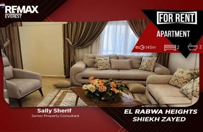 Apartment - 2 Bedrooms - 2 Bathrooms for rent in Al Joman - 7th District - Sheikh Zayed City - Giza