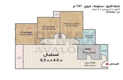 Apartment - 3 - 2 for sale in Muruj - Smouha - Hay Sharq - Alexandria