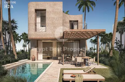 فيلا - 4 غرف نوم - 4 حمامات للبيع في رملة ليك سايد - قسم الضبعة - الساحل الشمالي