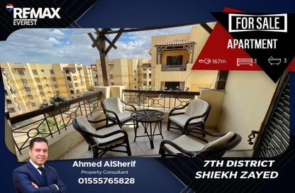Apartment - 3 Bedrooms - 3 Bathrooms for sale in 8th District - Sheikh Zayed City - Giza