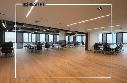 Office Space - Studio - 4 Bathrooms for rent in V90 - North Teseen St. - The 5th Settlement - New Cairo City - Cairo