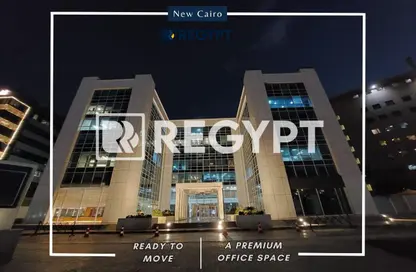 Office Space - Studio - 4 Bathrooms for rent in V90 - North Teseen St. - The 5th Settlement - New Cairo City - Cairo