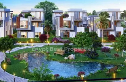 Townhouse - 4 Bedrooms - 4 Bathrooms for sale in Sun Capital - Fayoum Desert road - 6 October City - Giza