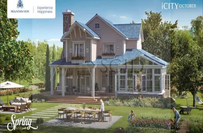 فيلا - 3 غرف نوم - 4 حمامات للبيع في بالم هيلز جولف اكستينشن - طريق الواحات - مدينة 6 أكتوبر - الجيزة