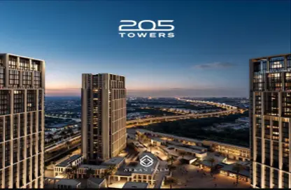 عيادة - غرفة نوم - 2 حمامات للبيع في 205 اركان بالم - كمبوندات الشيخ زايد - الشيخ زايد - الجيزة