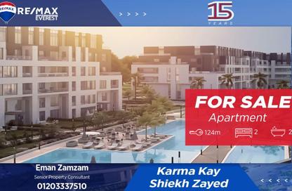 Apartment - 2 Bedrooms - 2 Bathrooms for sale in AlKarma Kay - Sheikh Zayed Compounds - Sheikh Zayed City - Giza