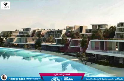 شاليه - 2 غرف نوم - 3 حمامات للبيع في ازها الساحل الشمالي - راس الحكمة - الساحل الشمالي